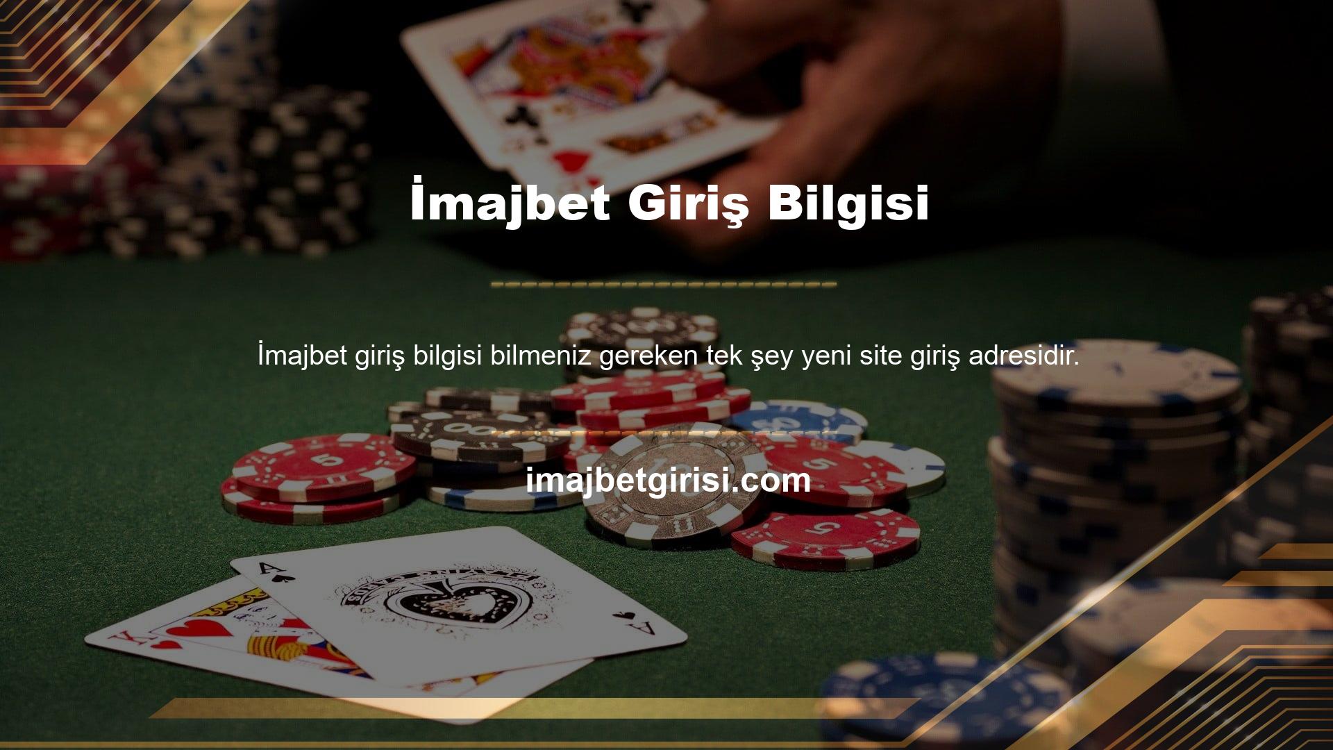 Yeni giriş adresleri sürekli olarak güncellendiğinden, geçerli adrese uyulmalıdır